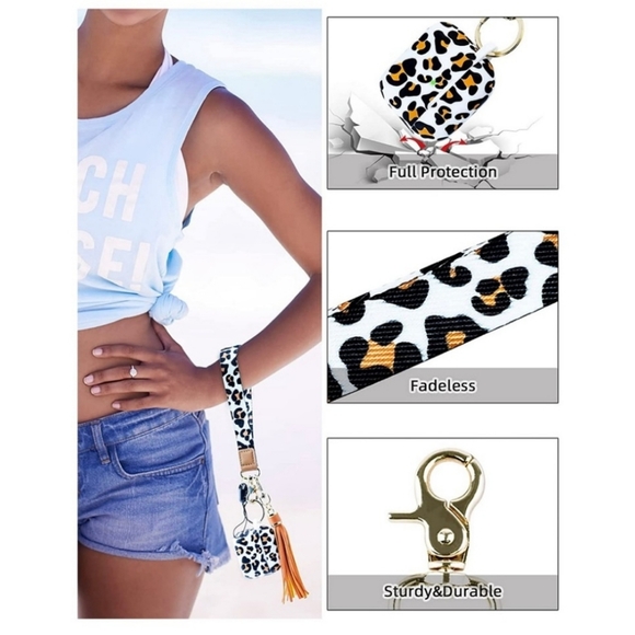 Airpods 3rd Generation Case with Keychain Wristlet, Soft Silicone Skin Case Cut - Picture 2 of 3